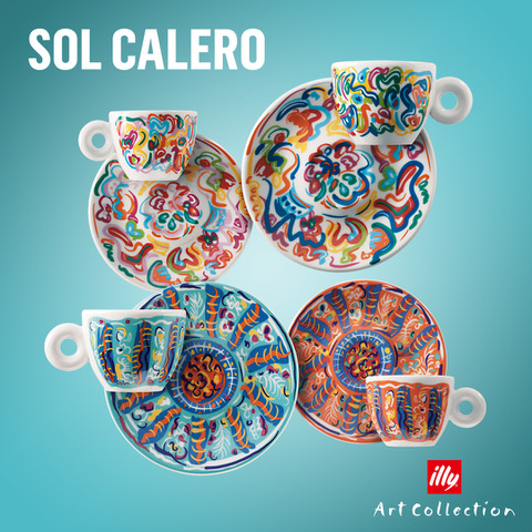 Tazas de café de la illy Art Collection diseñadas por Sol Calero
