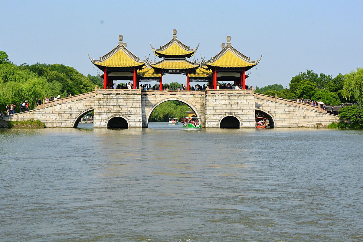 CHINA, Yangzhou Slender West Lake. Provincia de Jiangsu