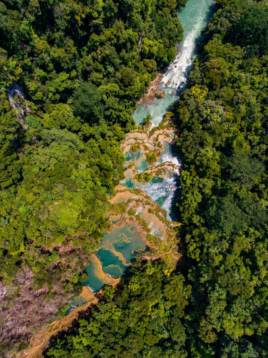 Semuc Champey Guatemala pozas turquesa selva