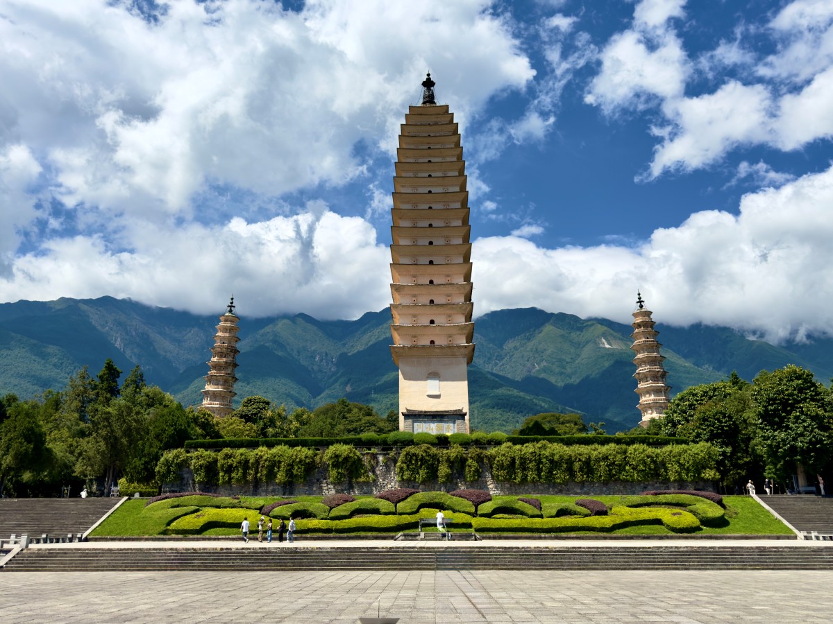 Tres Pagodas del Templo Chongsheng, Dali. Yunnan, China. 
