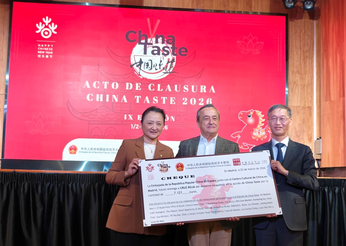 Clausura China TAste 2026, entrega solidaria a Cruz Roja