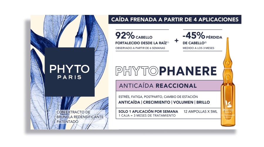 PHYTO Phytophanere. Tratamiento anticaída reaccional