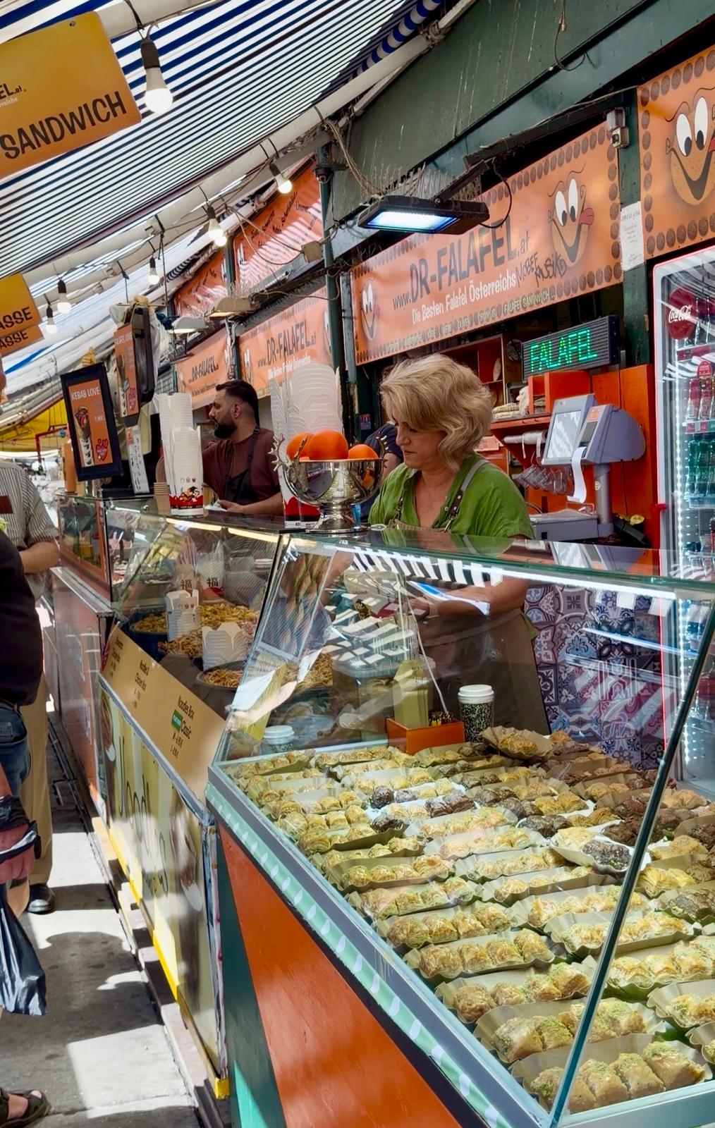 Mercado Naschmarkt, Viena.